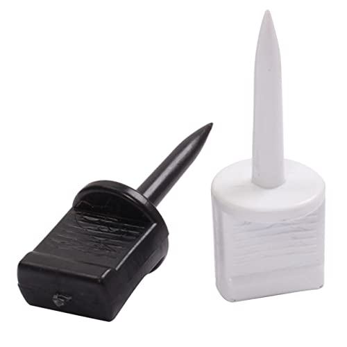 GANAZONO 20pcs Archery Nails Lightweight Durable Plastic Fixed Pins for Outdoor Accessories Essential for Archery Practice and Competitions Mixed Black White