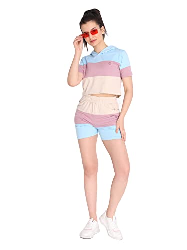 Image of CHKOKKO Women's Regular Cotton Regular Fit Plain Shorts for Women