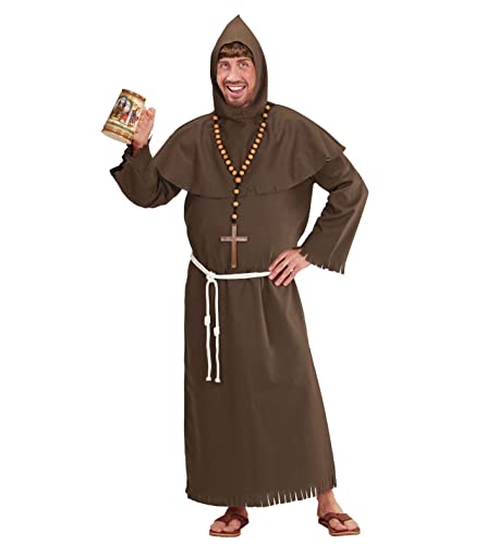 W WIDMANN MILANO Party Fashion - Costume moine, robe, ceinture, capuche, prĂŞtre, carnaval