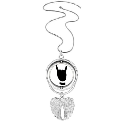 Collier ailes d'ange et corne en argent pour un style gothique élégant au quotidien