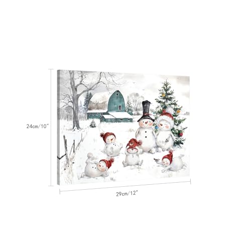 Snowman-Christmas-Pictures-Wall-Decor-Christmas-Canvas-Wall-Art-Winter-Snowman-Family-Poster-Blue-Barn-Prints-Paintings-Farmhouse-Christmas-Decorations-for-Home-Bedroom-Living-Room-10-x-12 Snowman Christmas Pictures Wall Decor Christmas Canvas Wall Art Winter Snowman Family Poster Blue Barn Prints Paintings Farmhouse Christmas Decorations for Home Bedroom Living Room 10 x 12
