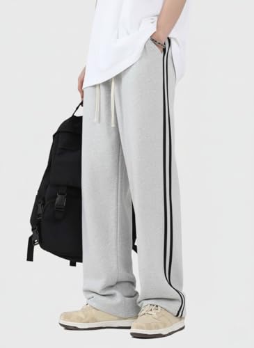 Image of dockstreet Men's /Unisex || Open Bottom || Stretchable || Drawstring Bottom Drawstring Pure Cotton Stretchable Baggy Jogger Pants