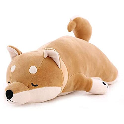 GUODUN Schlafkissen Kuscheltier Hund Cartoon Hund Plüsch Shiba Liegen Plüsch Hund Shiba Inu Plüschtier Gefüllter Shiba…