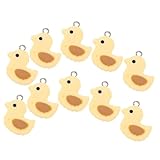 DIYEAH 10 Stück Enten Anhänger Diy Harz Charms für Schmuckherstellung Leichte Langlebige...