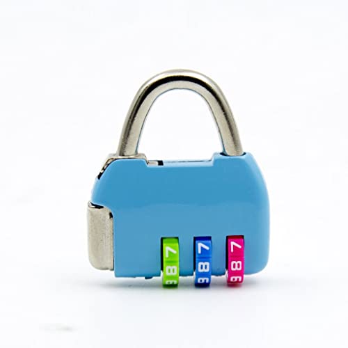Mini candado de combinación de 3 dígitos para equipaje de viaje, maleta, mochila, bolso, candado de código seguro para mayor seguridad y comodidad