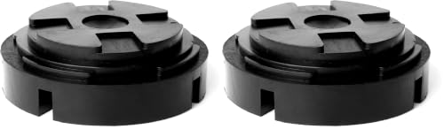 Image of Universal Fit 5.5 inch Large Rubber Jack Pad /Slotted Jack Pucks | Made from Heavy Duty Rubber, The Ultimate Protector for Frame Rail and Paint (Pack of 2)