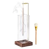 Ceremony Räucherstäbchen Halter, Räucherstäbchenhalter mit Abnehmbarem Aschefänger Aus Glas,Incense Holder spirituelle deko Yoga deko