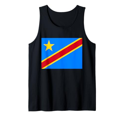 Bandera del Congo orgulloso patriota recuerdo fan patriótico Camiseta sin Mangas
