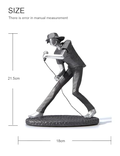 Estatua decorativa músico HAUCOZE de 8.5 pulgadas miniatura 3