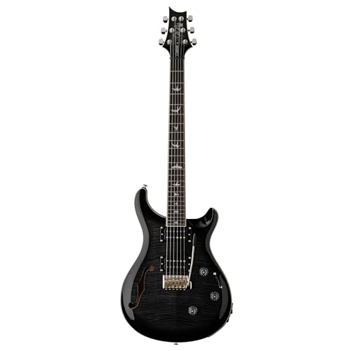 PRS SE Custom 24 Semi-Hollow Piezo, Charcoal Burst