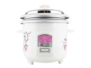easy Small Electric Rice Cooker RC 0.6 L with Free Aluminum Additional Bowl and 2 Year Warranty (Ideal for 1 to 2 Person)