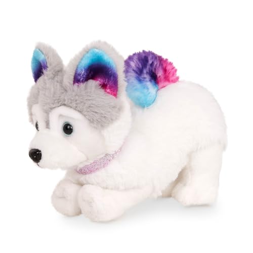 Our Generation Beweglicher Sibirischer Husky-Welpe mit verstellbaren Gliedmaßen, Plüschhund, 15,2 cm Größe