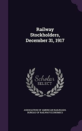 Railway Stockholders, December 31, 1917