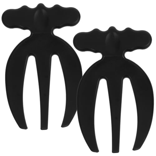 ROMISBABA Set 2 Pezzi Forchette da Insalata Mani Corte in Plastica Resistenti per Cucina e Buffet, Artigli Frutta Multifunzione per Servizio a Casa e Ristoranti