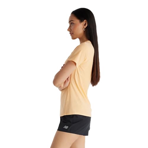 New Balance Women's Jacquard Slim T-Shirt, Peach Blossom, X-Large by New Balance - Image 3