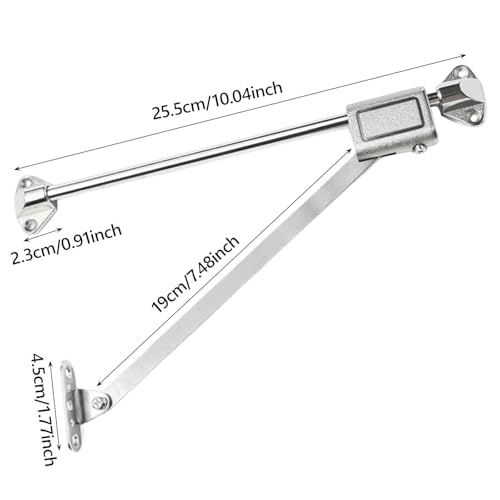 Wswqop Cupboard Flap Down Door Stay, Easy Installation Cabinet Door Flap Hinge - Image 3