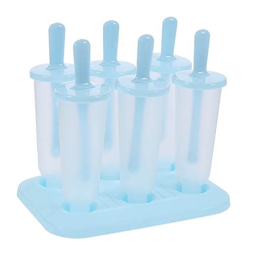 Sosoport 2Pcs Ice Cream Mold Summer Popsicle Maker for DIY Treats Easy to Use Ice Molds for Homemade Fruit Juice Yogurt and Healthy Snacks