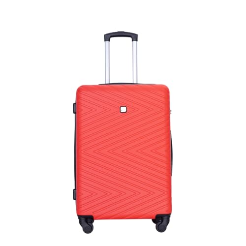 Lightweight 4-Piece ABS Luggage Set for Stress-Free Travel, Includes 16", 20", 24", and 28" Suitcases, Red4