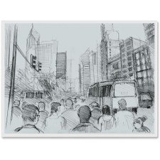 Deflecto Wall Art Display Frame, Large, Horizontal, 18" x 12", Clear (671001)