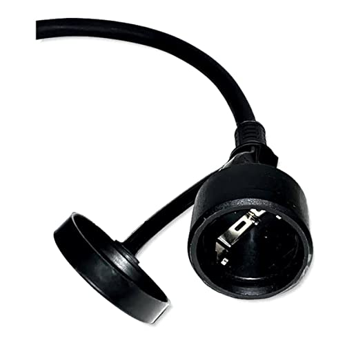 CEE Adapterleitung Set 15m Winkelkupplung an Schuko Stecker + CEE Adapter Kabel u. Schutzbox rot - H07RN-F 3x2,5mm² 230V 16A Stromadapter - Camping-Kabel Set für Wohnmobil Wohnwagen Boot