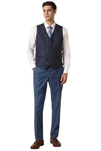 Image of Allen Solly Men's Polyester Blend Three Piece Business Suit Pants Set