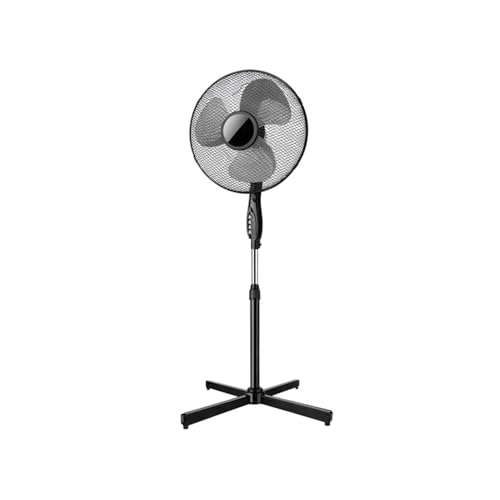 Avilia Ventilatore a Piantana da Pavimento 150cm Nero 40W - 3 Velocità Regolabile per Ogni Esigenza con Modalità Fissa o Oscillante Ideale per Ogni Ambiente - Resistente e Silenzioso