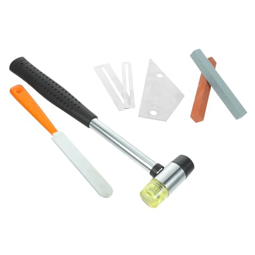 DECHOUS 1 セット ギター修理ツールセット ギター修理用品 弦楽器製作者ツール ギターキット エレキベース修理ツール ストリングアクションゲージ定規 弦楽器製作者のツール ギターハンマーツ