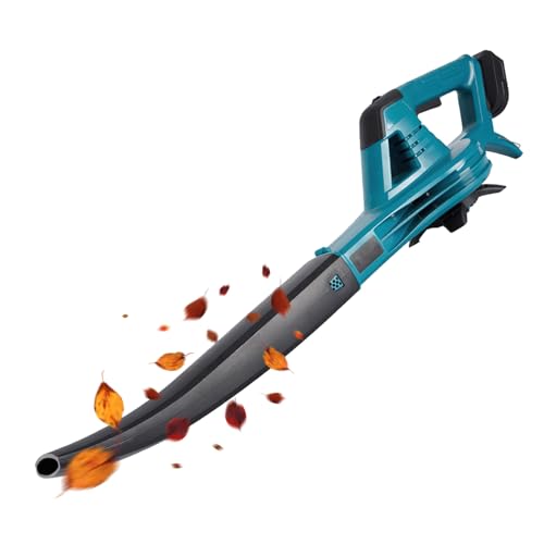Laubbläser Akku für Makita 18V Akku, 350km/h Akku Laubbläser mit 6 Geschwindigkeiten, Akku Laubsauger mit Akku und Ladegerät, Akku Gebläse zur Rasenpflege, Staub, Tierhaare (ohne Akku)