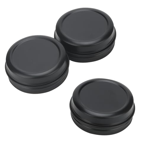 JAPCHET 40 Pcs 30ml Black Aluminum Tin Cans, 1oz Round Metal Tin Jars - Image 4