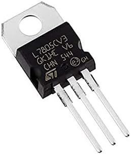 ZYME® LM7805 7805 Positive Voltage Regulator IC, 5V 1A (Pack of 2)
