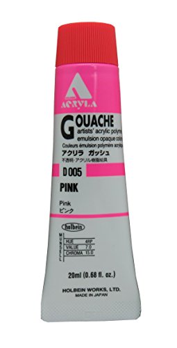 ホルベイン アクリリックガッシュ ピンク D005 20ml 007005