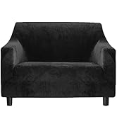 Marlow Sofa Covers 1 Seater High Stretch Slipcover Protector Couch Cover Black