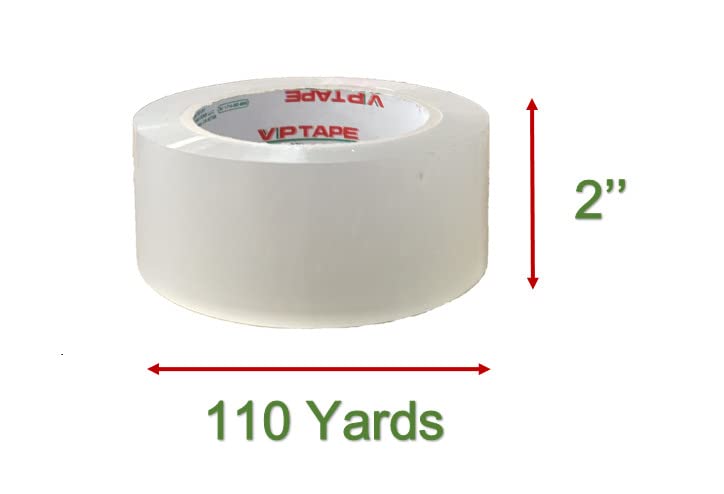 36 Rolls Clear 2 Inch x 110 Yads 2.0 Mil Packing Tape, Heavy Duty Packaging Tape for Shipping Packaging Moving Sealing,