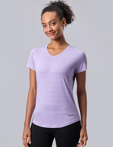 Image of 5 Pack Women's Quick Dry Short Sleeve T Shirts, Athletic Workout Tee Tops for Gym Yoga Running