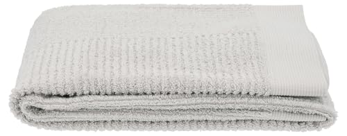 Zone Denmark Classic Handtuch, weiches Handtuch mit hoher Saugfähigkeit, 100% Baumwolle, 70 x 50 cm, Soft Grey (Grau)