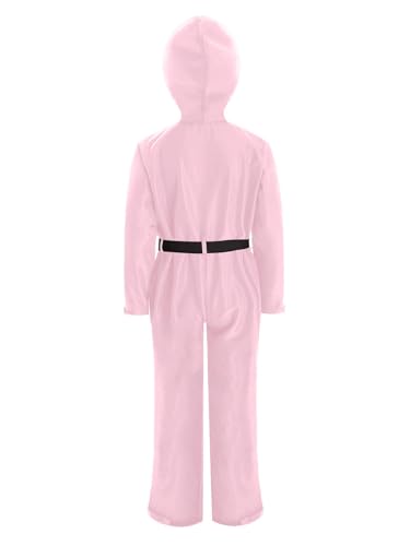 TiaoBug Kids Snowsuit for Girls One Piece Ski Suit Hooded Jumpsuit Waterproof Mountaineering Hiking Overalls4