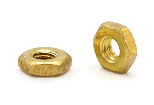 Hex Machine Nuts Brass - #6/32 (Flats 5/16
