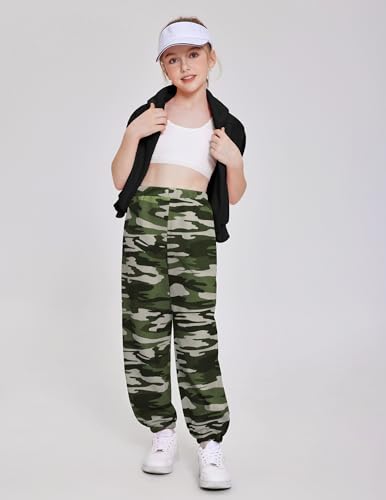 Image of Arshinet Girls 2 Piece Outfits Oversized Sweatshirt and Sweatpant Sweatsuit | Pullover Hoodie Crewneck Baggy Jogger Pants with Pockets Fall Winter Tracksuits Clothes