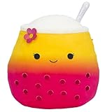 Squishmallows Kellytoy Boba Tea Squad Plush Toy (8' Bergit The Pink Boba Tea)