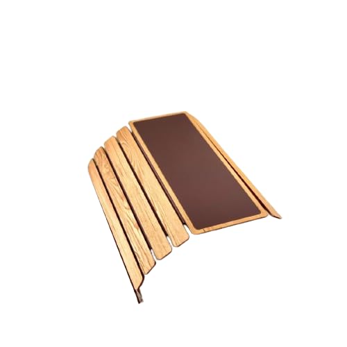 Sponsored Ad - MASON HOME Sofa Rectangular Armrest Tray - Light Brown Full Grain Bamboo Wood with Anti Slip Pad | Dining Tray | Home & Office Décor | Furniture | Serving Platter for Drinks - Appetizer - Snack Bowls