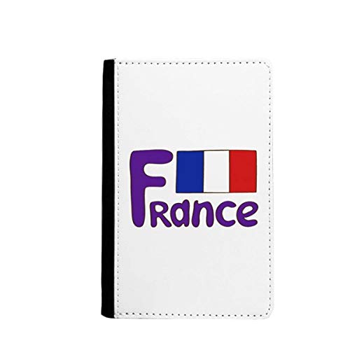 Porte-passeport drapeau français bleu aux finitions soignées pour voyageur