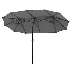 Schneider Salerno, Parasol, ca. 300 x 150 cm, rechthoekig. 300 x 150 x 220 cm, Antraciet