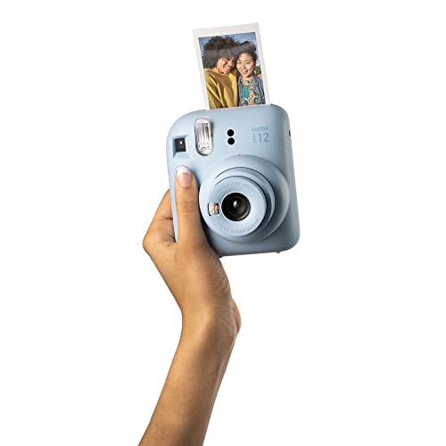 Fujifilm Instax Mini 12 - Cámara instantánea con Paquete de 20 películas de Disparo, Color Azul Pastel - imagen 8