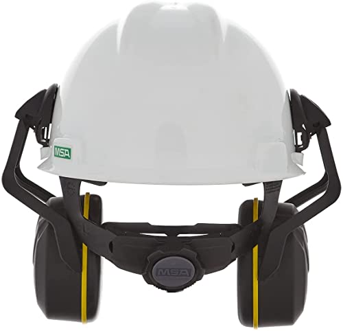 Image of MSA V-Gard Helmet Ear Defenders - Enhanced Comfort Hearing Protection with Helmet Mount for V-Gard Cap Style Hard Hats