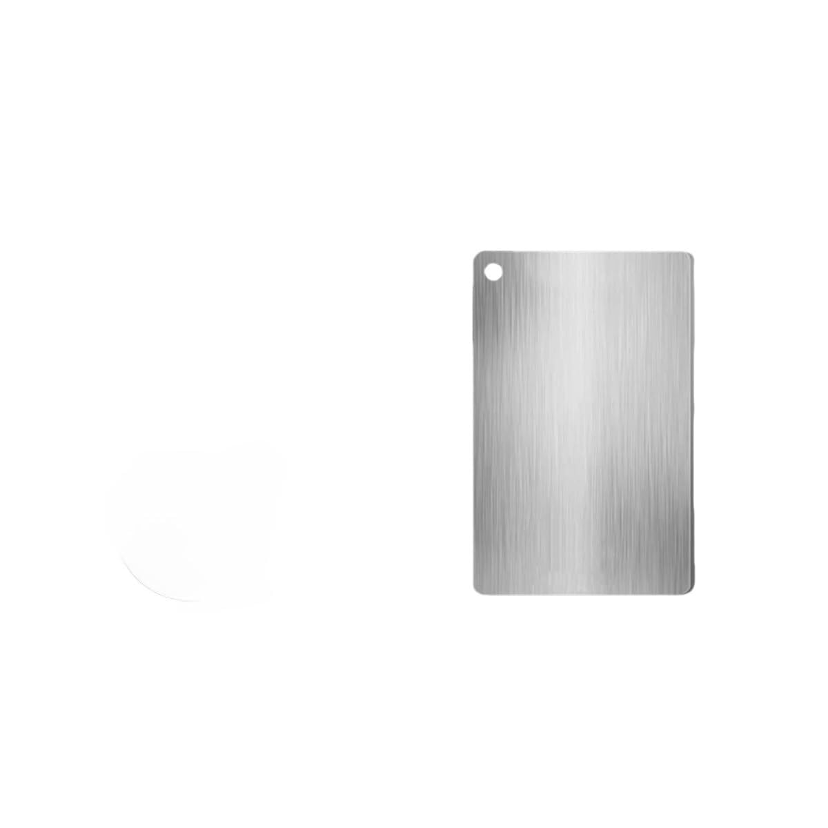 Schneidebrett Schneidebrett 316 Edelstahlplatte Und Küche Haushalt Verdicktes Doppelseitiges Block Kneten Teigbrett(34x23cm)