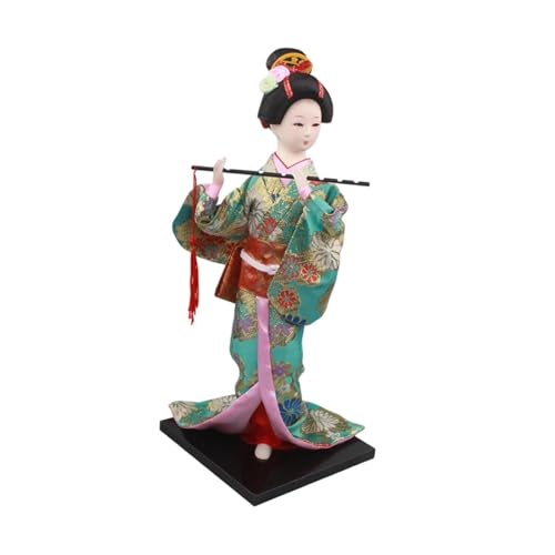 MagiDeal Poupée Japonaise en Kimono de 30 cm (11,81 Pouces), Geisha, poupée Orientale, Figurine de Geisha Kabuki Ancienne Asiatique, Statue de Fille pour,...