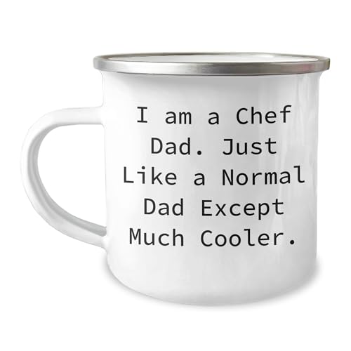 Chef Dad's Valentine's Camping Mug Gift - I Am A Chef Dad. Just Like A Normal Dad Except Much Cooler.