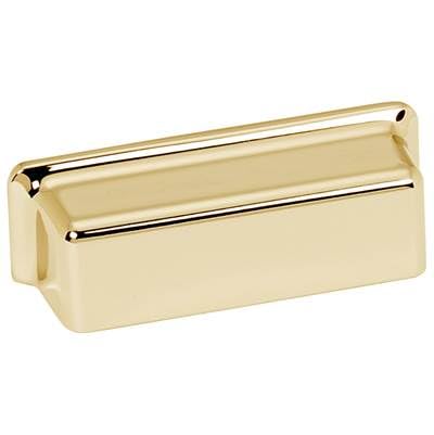 Alno Millennium, 3" Cup Pull, UNLACQUERED Brass