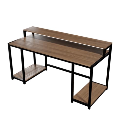 Image of Riyan Luxiwood Nexus Computer Table in Engineering Wood for Home & Office, Simple Style Desk, Scratch Resistance Surface. (Large, Beige)