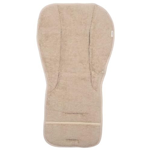 Koeka Autositzauflage Baby - Babyschale Einlage Frühling/sommer - Sitzauflage - Atmungsaktiv - Dijon - Bio-baumwolle - Schlaufenfestes Frottee - Taupe - Universal